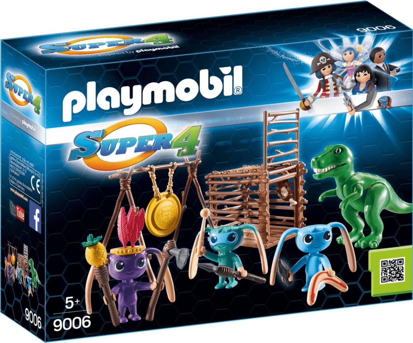 Playmobil Playmobil Super 4 - Alien-Krieger mit T-Rex-Falle (9006)